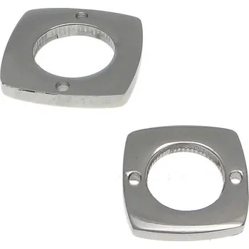 Materiál na výrobu šperku Ocelový konektor čtverec 14mm - 1Ks - Nerez RL
