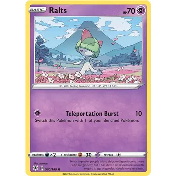 Sběratelská karetní hra Ralts 060/189 - Astral Radiance Typ karty: Reverse Holo