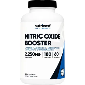 Fitness strava Nutricost Nitric Oxide Booster 750 mg 180 kapslí