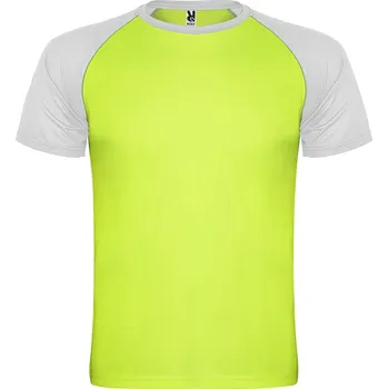 Pánské tričko Roly Dětské sportovní tričko Indianapolis Barva: svítivě zelená/bílá (22201), Velikost: 8