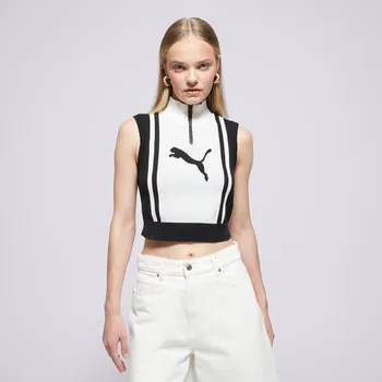 Dámská vesta Puma Vesta Future.puma.archive Half-Zip Knitted Top Černá Xs