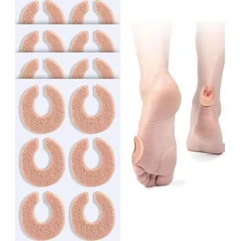 MYMULIKE 24 kusů Polštářky ve tvaru U pro ochranu chodidel Samolepicí chrániče zrohovatělé podpatky