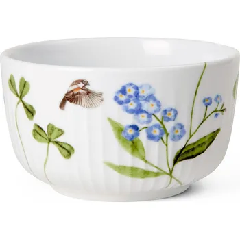 Servírovací mísa HAMMERSHOI SUMMER - FORGET ME NOT 12 cm, bílá, porcelán, Kähler