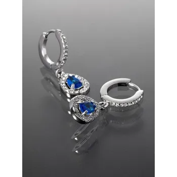 Náušnice Prosperk Náušnice elegantní třpytivé modré slzičky S3109