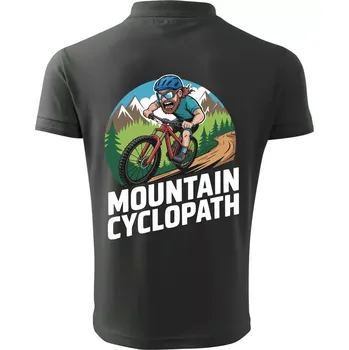 Pánská košile Mountain cyclopat plnovous - Polokošile pánská Pique Polo 203 - 5XL ( Tm. břidlice (šedozelená) )