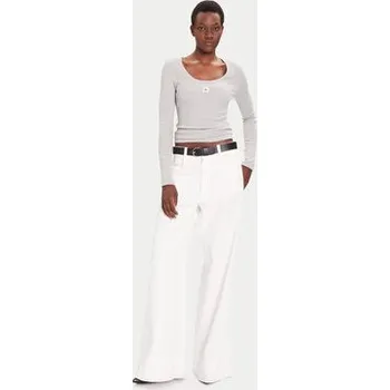 Dámská halenka Calvin Klein Jeans Halenka LV047D218G Šedá Slim Fit XXL