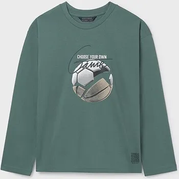 Chlapecké tričko chlapecké zelené triko s potiskem Mayoral 7003-26 velikost 158