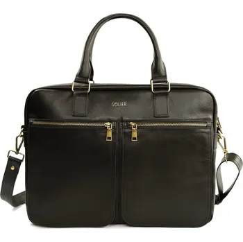 kožená taška přes rameno na notebook SL01 Barva: Hnědá