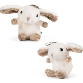 plyšák Living Nature Plyšový přívěsek na klíče - Králíček - bílý