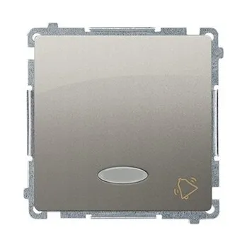 vypínač Tlačítko zapínací, s piktogramem “zvonek”, s orientačním LED podsvětlením,, Simon Basic BMD1L.01/29