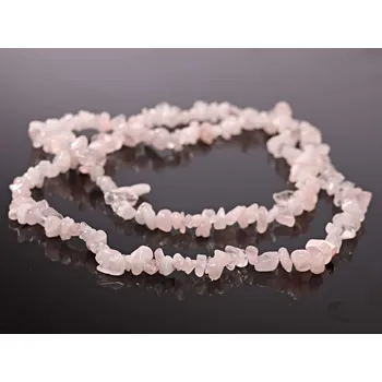 Náhrdelník Magieprirody.cz Náhrdelník sekaný dlouhý - Růženín - tromlovaný #38 - z přírodních kamenů