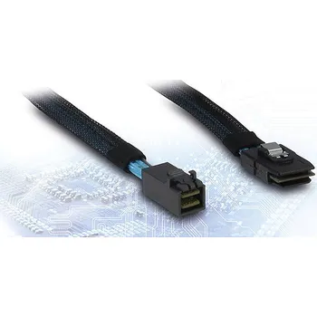 Kabel do PC Inter-Tech (SFF-8643) Mini-SAS HD na (SFF-8087) Mini-SAS, 0,75m