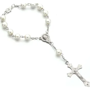 Růženec Amparo Miranda® Perlový náramek růženec R152 bílý