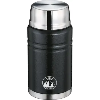 Termoska Cilio Monte nerezová termoska na jídlo, 750 ml, černá