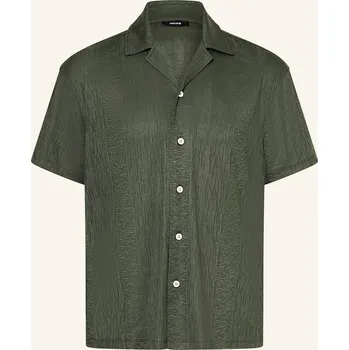 Pánská košile Reiss Pánská Košile Resort Ando Comfort Fit, tmavě zelená, 40