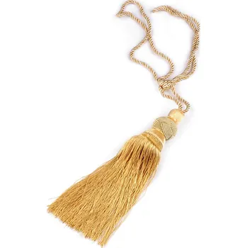 Velký dekorační úvaz / šňůra na závěsy se střapcem