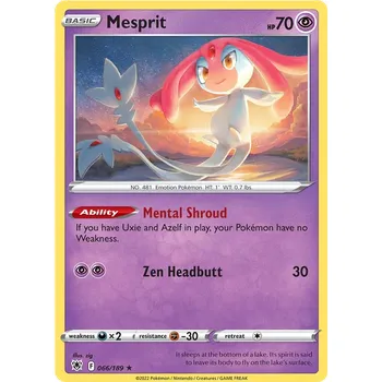 Karetní hra Mesprit 066/189 - Astral Radiance Typ karty: Holo