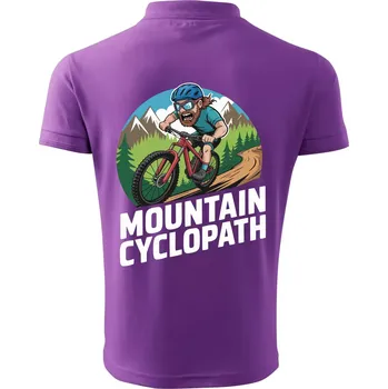 Pánská košile Mountain cyclopat plnovous - Polokošile pánská Pique Polo 203 - 3XL ( Fialová )