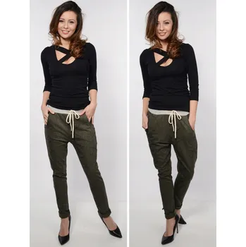 Dámské kalhoty Alur dámské kalhoty baggy 7/8, univerzální velikost