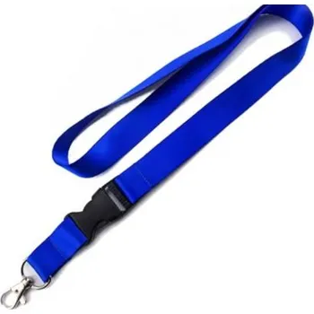 Popruh na krk odepínací 20mm Modrý