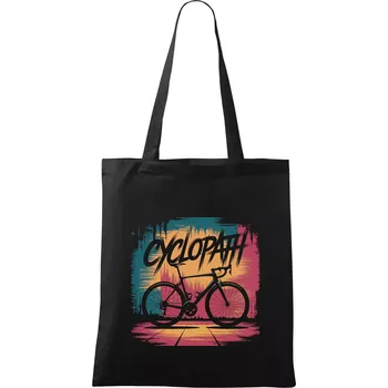Cyclopat gravel barevný - Taška bavlněná - 42 x 38 cm ( Černá )