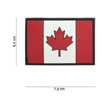 Nášivka Gumová nášivka 101 Inc vlajka Kanada - barevná