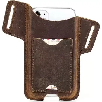 Ledvinka Contacts® Kožené pouzdro na opasek na mobil do 6.1"