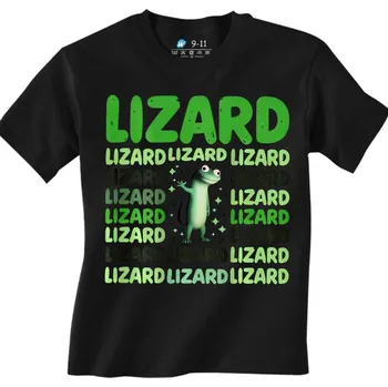 Chlapecké tričko Dětské tričko Meme Ještěrka LIZARD (Velikost: 3-4, Barva: Černá)
