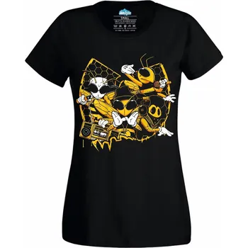 Dámské tričko Rapující Včely (Velikost: 4XL, Barva: Černá)