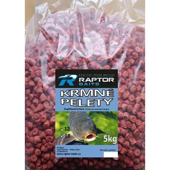 Raptor Baits Krmné pelety-pr. 12 mm Jahoda ROZVAŽOVANÉ Váha balení: 0,5 kg