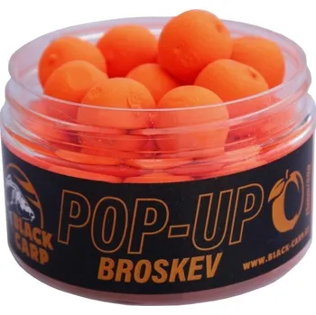 Boilies BLACK CARP - Pop Up 15 mm 50 g Broskev
