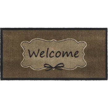 Rohožka Vnitřní čistící pratelná vstupní rohož FLOMA Welcome - 40 x 80 x 0,8 cm