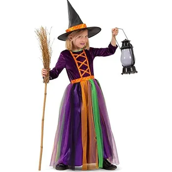 Funny Fashion Dětský kostým Čarodějnice barevná 140
