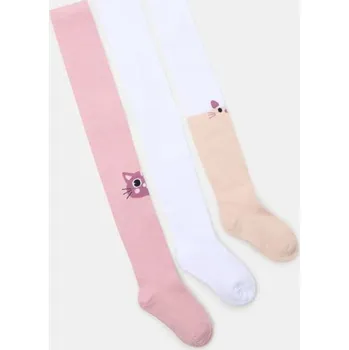 Oblečení a móda Sinsay - Sada 3&nbsp;punčocháčů - vícebarevná - 374FY-MLC - 374FY-MLC-U13