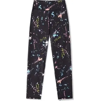 DÍVČÍ FUNKČNÍ LEGÍNY WOLF PRO VOLNÝ ČAS A SPORT Barva: Černé/ kaňky, Velikost: 152