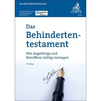 Das Behindertentestament - Roglmeier, Julia [DE] (2025, Brožovaná, C.H. Beck)