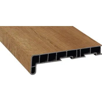 Parapet Parapet na míru PVC vnitřní s nosem Turner Oak Malt 4703001 17/40x500 mm, délka na přání 500-5000 mm