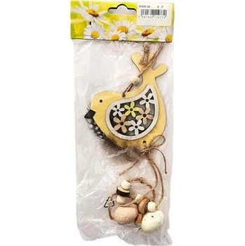 Velikonoční dekorace Ptáček s vajíčky