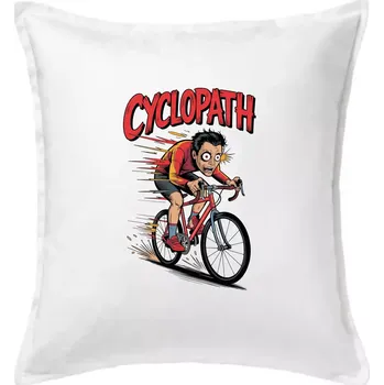 Polštář Cyclopat karikatura - Polštář 50x50 - 50x50 - Pouze potah ( Bílá )