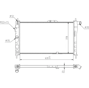 Chladič motoru Chladič, chlazení motoru HART 605 559