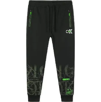 CHLAPECKÉ TEPLÁKY BAVLNĚNÉ S POTISKEM Barva: Černozelené, Velikost: 134