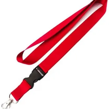 Popruh na krk odepínací 20mm Červený