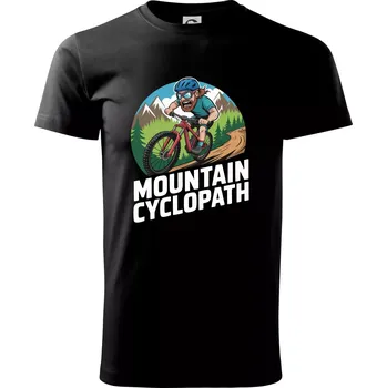 Pánské tričko Mountain cyclopat plnovous - Triko extra velké (5-8XL) - 7XL ( Černá )