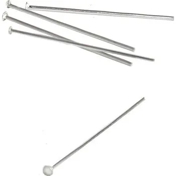 Materiál na výrobu šperku Ketlovací nýty 32x0,7mm z chirurgické oceli - 250Ks - 250Ks