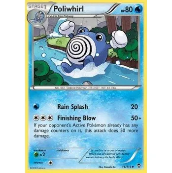 Sběratelská karetní hra Pokémon FFI 016/111 Poliwhirl - Furious Fists Stav: Near Mint, Verze: NORMAL
