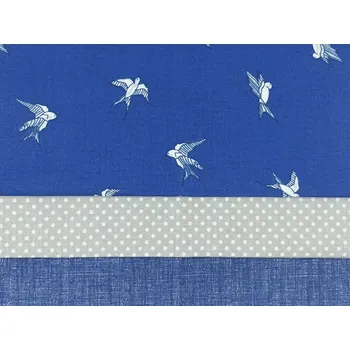 Balíček látek Rackové na modré