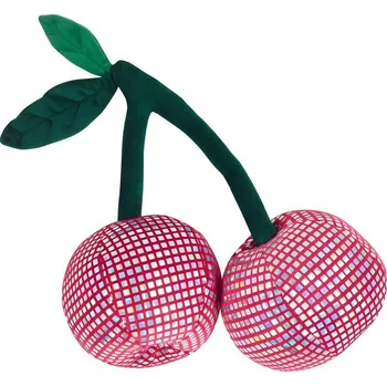 Dekorativní polštářek Plyšový dekorační polštář 25x30 cm Disco Cherries – Catherine Lansfield ID_1801163