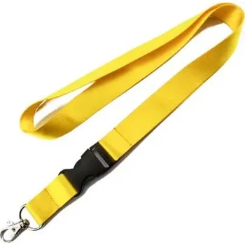 Popruh na krk odepínací 20mm Žlutý