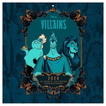 Pohádka DISNEY VILLAINS - Broschürenkalender im Format 30 x 30