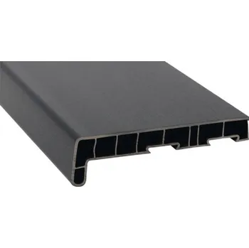 Parapet Parapet na míru PVC vnitřní s nosem Antrazitgrau 701605 17/40x450 mm, délka na přání 500-5000 mm